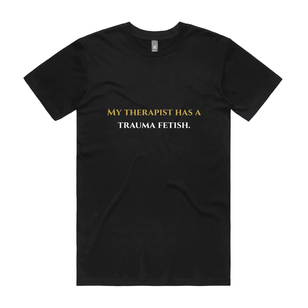 Black front flat lay
