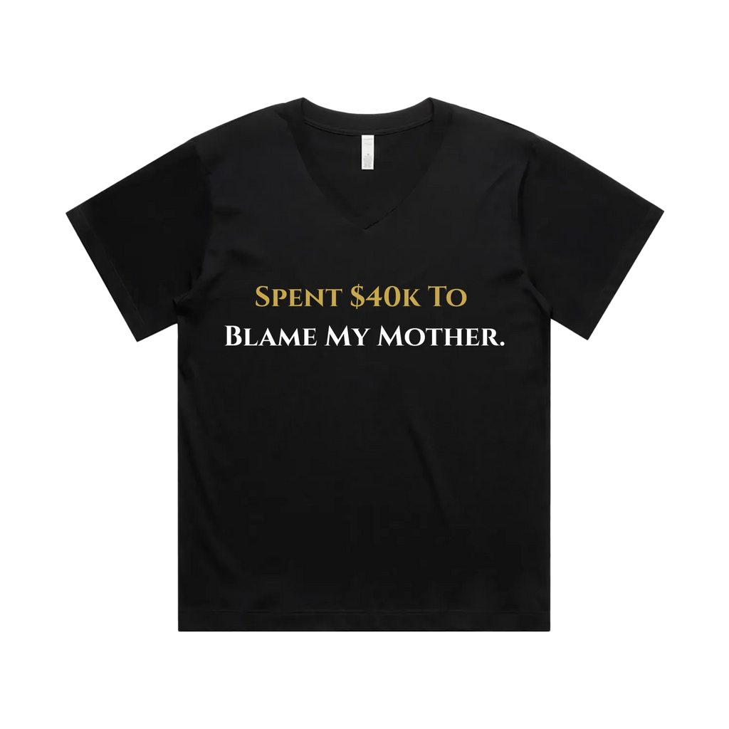 Black front flat lay