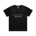 Black front flat lay